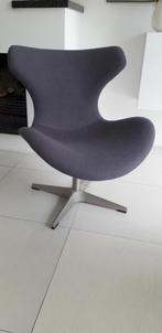 Grijze design vlinderstoel WOOOD, Metaal, Sixties, Minder dan 75 cm, Gebruikt