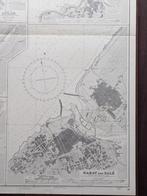Wanddecoratie zeekaart van de Westkust van Marokko; Rabat ea, Ophalen of Verzenden, Gebruikt