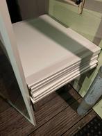 Witte planken 7 stuks, Doe-het-zelf en Verbouw, Glas en Ramen, Ophalen of Verzenden, Zo goed als nieuw, Glasplaat, Minder dan 80 cm