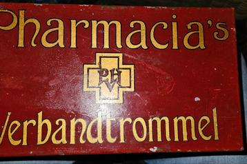 Oude  Verbandtrommel No. 4 beschikbaar voor biedingen