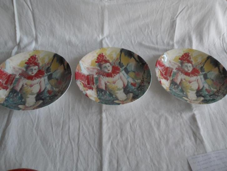 3 stuks bord Kunst op Tafel Tango Amore Annemarie de Groot, Antiek en Kunst, Kunst | Designobjecten, Ophalen of Verzenden