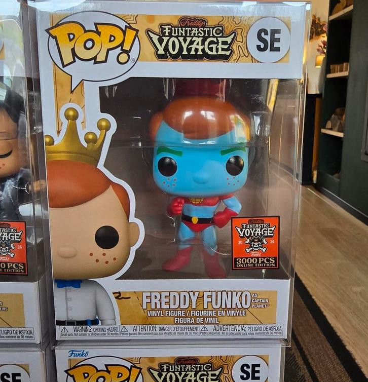 Funko Pop! SE Freddy Funko as Captain Planet (Ltd. 3000 pcs), Verzamelen, Poppetjes en Figuurtjes, Nieuw, Ophalen of Verzenden