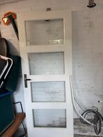 Deur met 4 ruiten, Doe-het-zelf en Verbouw, Deuren en Horren, Ophalen, Binnendeur, 200 tot 215 cm