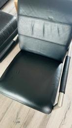 Gebruikt  > Leren zwarte fauteuil h&h henders en hazel, Ophalen, Gebruikt, Leer