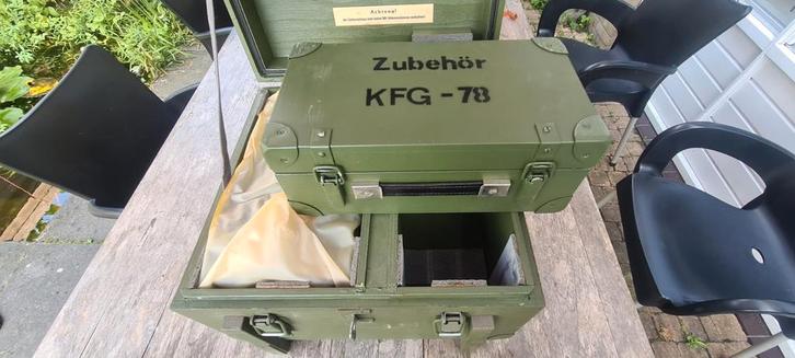 KFG 78 leger Zender Accessoires - Nieuw in Houten Kist, Telecommunicatie, Zenders en Ontvangers, Nieuw, Zender, Ophalen of Verzenden
