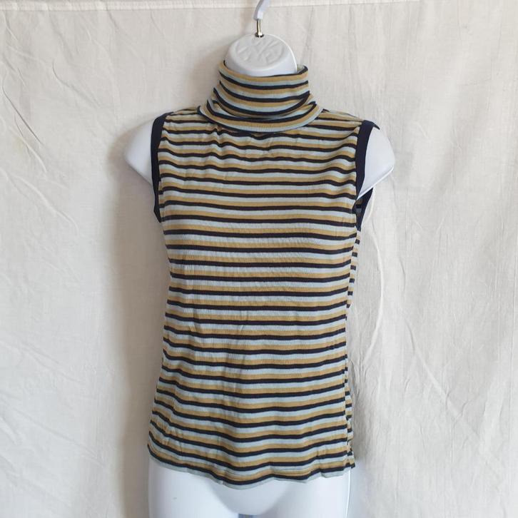 Gaaf gestreept shirtje, kol. Mt M Merk Zara Trafaluc, Kleding | Dames, T-shirts, Zo goed als nieuw, Maat 38/40 (M), Wit, Zonder mouw