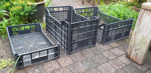Kwekerijkratten zwart diverse maten vanaf € 0,50 p.s., Doe-het-zelf en Verbouw, Kratten en Dozen, Gebruikt, Krat, Minder dan 50 cm