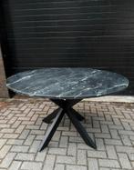 Prachtige echt marmeren eettafel 130 cm rond, Ophalen of Verzenden