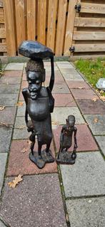 Antieken afrikaanse beelden hout, Tuin en Terras, Tuinbeelden, Ophalen of Verzenden, Gebruikt, Hout