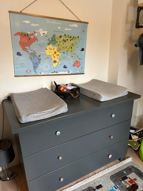 Grote tweeling commode met drie lades, Kinderen en Baby's, Kinderkamer | Commodes en Kasten, Gebruikt, 90 tot 105 cm, 100 cm of meer