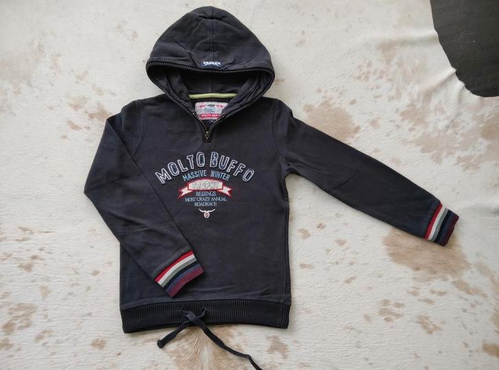 Donkerblauwe hoodie van molto buffo, maat 140, Kinderen en Baby's, Kinderkleding | Maat 140, Zo goed als nieuw, Jongen of Meisje