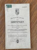 Sleeswijk's kaart van Groningen, Boeken, Atlassen en Landkaarten, Gelezen, Ophalen of Verzenden, Landkaart, 1800 tot 2000