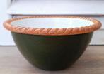 Pillivuyt hoge ronde ovenschaal, Pillivite, donkergroen, Antiek en Kunst, Antiek | Servies los, Ophalen of Verzenden