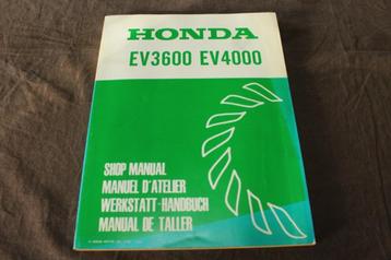 Honda EV3600 EV4000 1982 generator shop manual beschikbaar voor biedingen