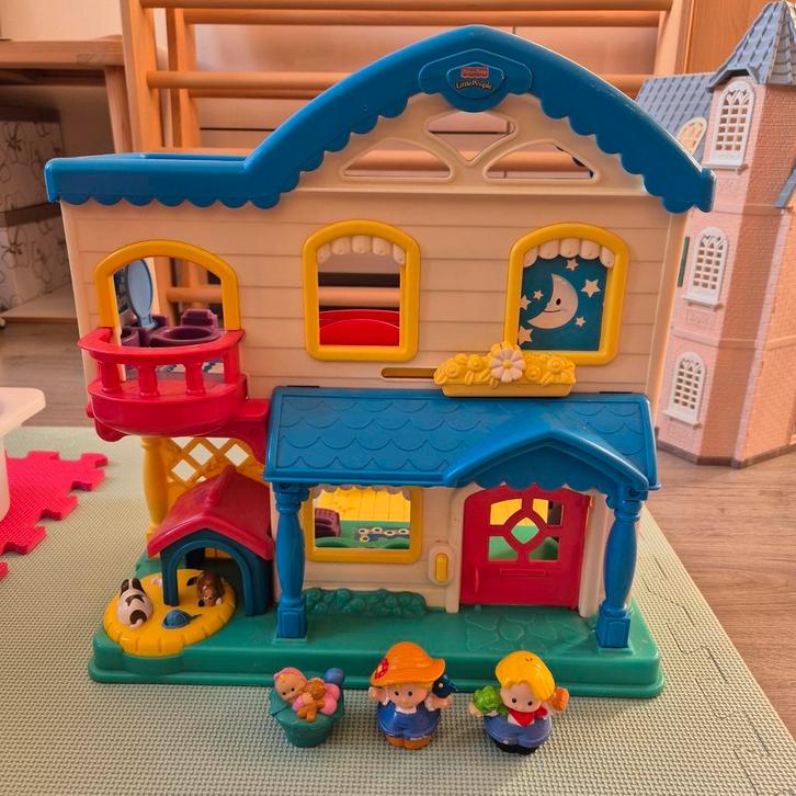 Fisher Price Little People huis, Kinderen en Baby's, Speelgoed | Fisher-Price, Gebruikt, Speelset, Met geluid, Ophalen