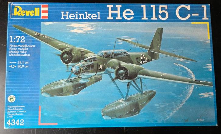 Revell Heinkel He 115 C-1 1:72, Hobby en Vrije tijd, Modelbouw | Vliegtuigen en Helikopters, Zo goed als nieuw, Vliegtuig, 1:72 tot 1:144