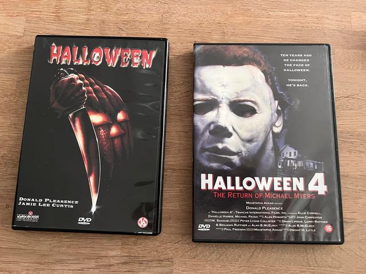 Halloween 1 & 4 DVD - Horror Klassiekers! ♈️, Cd's en Dvd's, Dvd's | Overige Dvd's, Zo goed als nieuw, Vanaf 16 jaar, Ophalen of Verzenden