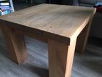 massief hout salontafel 60x60, Huis en Inrichting, Tafels | Salontafels, Ophalen, Gebruikt, 50 tot 100 cm, 50 tot 100 cm