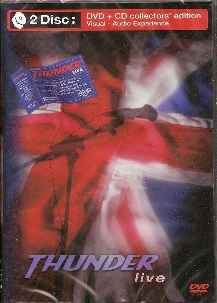 DVD van Thunder - Live Live [Collector's Edition][2DVD], Cd's en Dvd's, Dvd's | Muziek en Concerten, Nieuw in verpakking, Muziek en Concerten