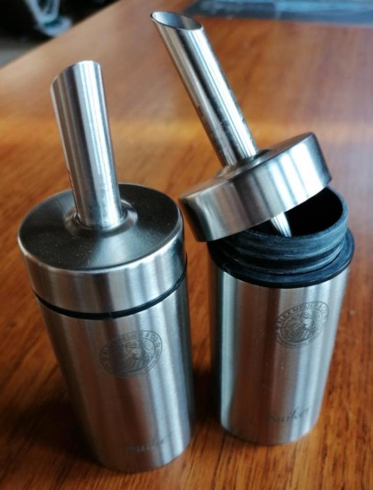 Suikerstrooiers RVS Alex Meijer & Co, Huis en Inrichting, Keuken | Keukenbenodigdheden, Zo goed als nieuw, Ophalen of Verzenden