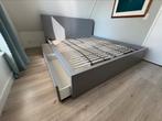 Ikea MALM bed 160x200 (grijs) incl. lattenbodem, Huis en Inrichting, Ophalen, Gebruikt, Tweepersoons, 200 cm