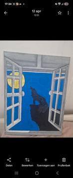 Schilderij wolf, Ophalen of Verzenden