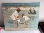 Edward Potthast - Kinderen aan het Strand, 1922, Antiek en Kunst, Kunst | Schilderijen | Klassiek, Ophalen of Verzenden