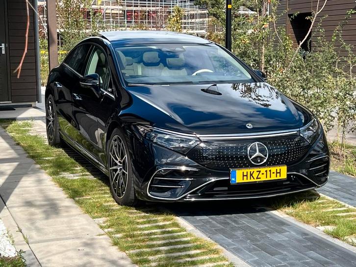 Mercedes-Benz EQS 450+ AMG BeigLed Hdup Ambi Masage Garantie, Auto's, Mercedes-Benz, Particulier, EQS, Elektrisch, Hatchback, Automaat