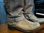 Harley Davidson motorlaars in zwaar nubbock leder, Ophalen of Verzenden, Tweedehands