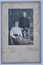 Kabinetfoto officier soldaat met echtgenote Harderwijk 1920', Verzamelen, Gebruikt, Foto, Voor 1940, Verzenden