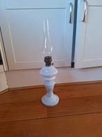 Antieke met melkglas Olielamp, Ophalen