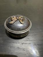 Vintage Pillendoosje met Strik, Ophalen of Verzenden, Goud