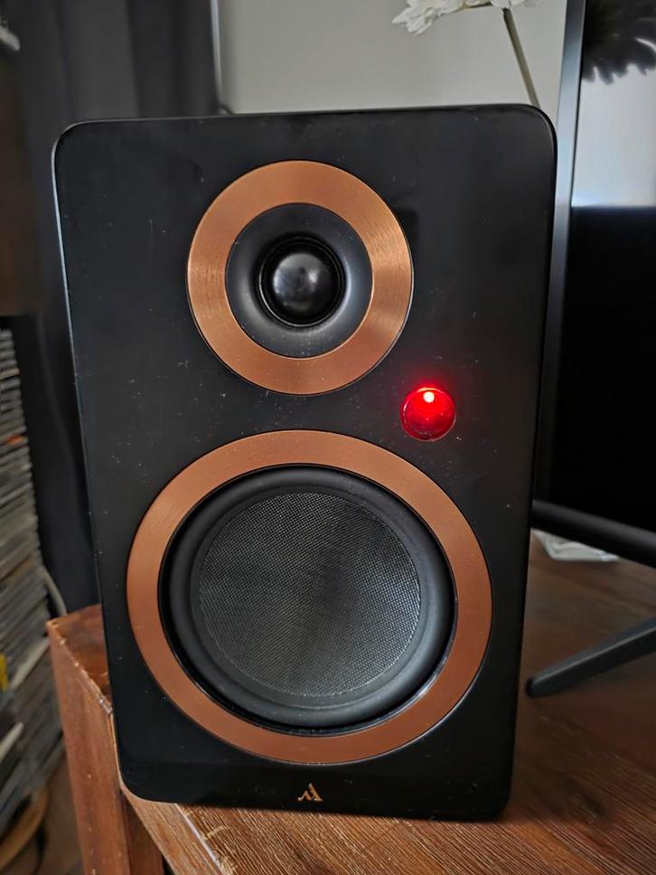 Argon Forte A5 BK - actieve Boekenplank speakers, Audio, Tv en Foto, Luidsprekers, Gebruikt, Front, Rear of Stereo speakers, Minder dan 60 watt