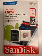 Sandisk micro SD geheugenkaart 1 TB plus adapter, nieuw, Audio, Tv en Foto, Fotografie | Geheugenkaarten, SD, Verzenden, 1 TB of meer