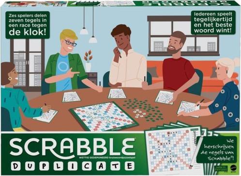 Scrabble Duplicate, Hobby en Vrije tijd, Gezelschapsspellen | Bordspellen, Nieuw, Drie of vier spelers, Vijf spelers of meer, Ophalen