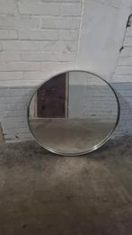 Ronde Spiegel met Zilveren Rand, Gebruikt, Rond, Ophalen of Verzenden, Minder dan 100 cm