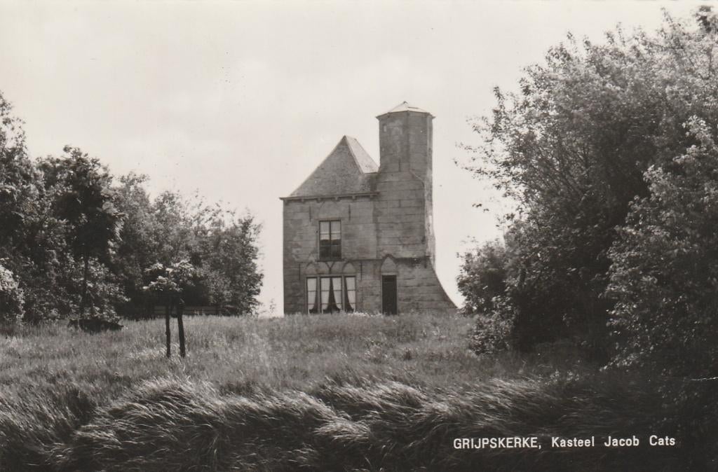 GRIJPSKERKE Kasteel Jacob Cats, Verzamelen, Ansichtkaarten | Nederland, Gelopen, Zeeland, 1960 tot 1980, Verzenden