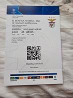 Kaartje benfica-feyenoord 23-10-2024 champions league, Verzamelen, Sportartikelen en Voetbal, Ophalen of Verzenden, Feyenoord