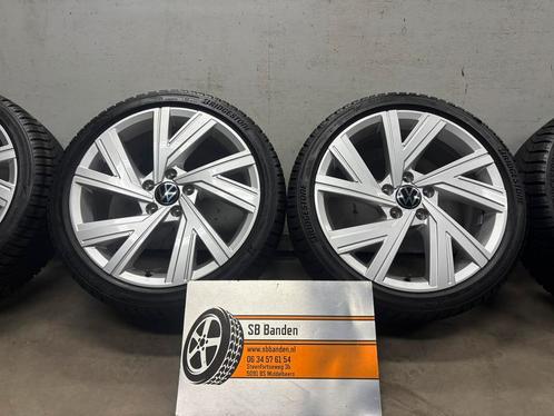 VW Golf 6 7 8 Orig 18 inch Bergamo velgen Winterbanden 7,5mm, Auto-onderdelen, Banden en Velgen, Banden en Velgen, Winterbanden