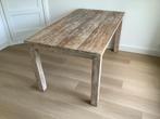 Eettafel white wash, 160x90. 78,5 hoog.70 cm tot onderrrand., Huis en Inrichting, Tafels | Eettafels, Ophalen of Verzenden, Gebruikt