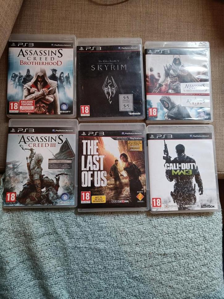 PS3 Games - Assassin's Creed, Skyrim, Call of Duty, Spelcomputers en Games, Games | Overige, Gebruikt, Avontuur en Actie, 1 speler