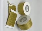 Aanbieding prachtig goud lint 3 mm. breed 7 meter € 1,00, Verzenden, Nieuw, Lint, Band of Elastiek