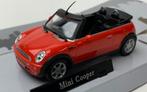 Cararama 1:43 Mini Cooper Cabriolet 2005 rood, in windowbox, Overige merken, -, Cararama, Nieuw