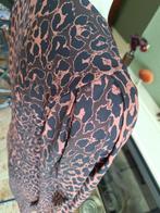 Studio Anneloes travelstof panter blouse jurk S 36 gratis v, Kleding | Dames, Jurken, Verzenden, Zo goed als nieuw, Knielengte