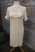 Jurk beige TWIN-SET gehaakt mt XL transp. Vaste prijs, Twinset, Beige, Maat 46/48 (XL) of groter, Ophalen of Verzenden