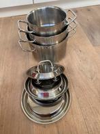 9-delige SIGG pannenset izgs, Ophalen of Verzenden, Zo goed als nieuw, Rvs, Pannenset