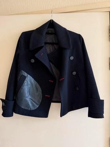 Donkerblauwe Jas kort Armani Exchange XS beschikbaar voor biedingen