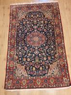 Vintage handgeknoopt perzisch tapijt ghom 216x132
