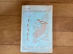 Oude Toeristenkaart van Texel - 1935, Gelezen, Ophalen of Verzenden, Landkaart, 1800 tot 2000