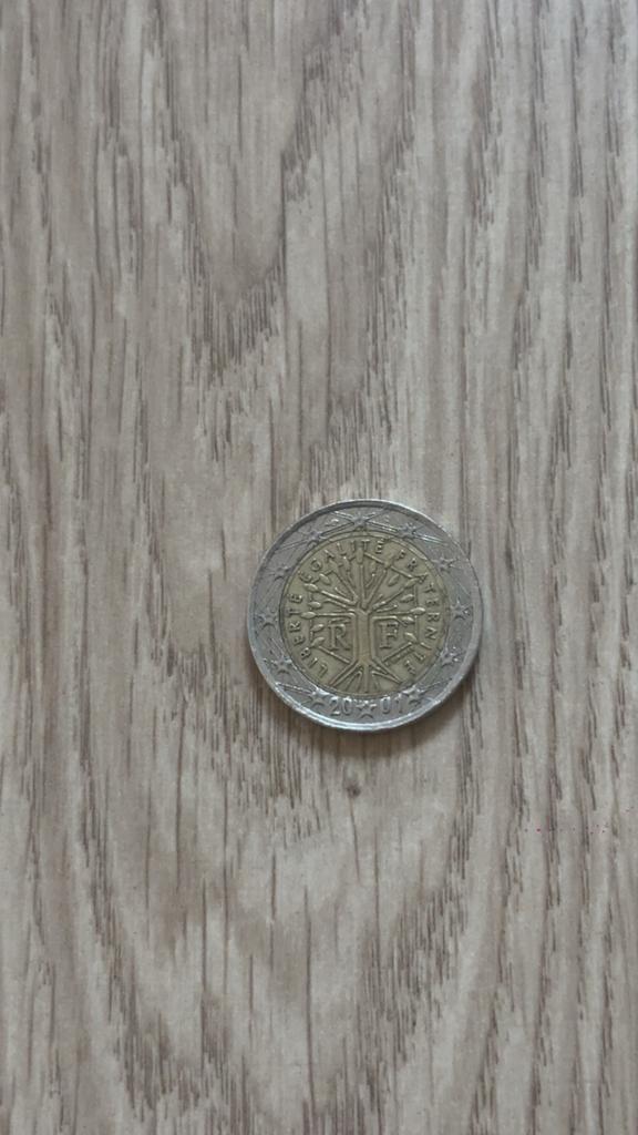 2 euro muntstuk uit Frankrijk. Liberté de levensboom, Postzegels en Munten, Munten | Europa | Euromunten, 2 euro, Frankrijk, Ophalen of Verzenden